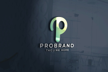 Pro Brand Letter P Logo Template Screenshot 1