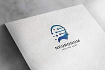 Human Neurons Intelligence Logo Template Screenshot 2