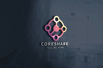 Core Share System Logo Template Screenshot 1