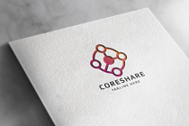 Core Share System Logo Template Screenshot 2