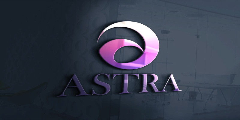 Astra With Letter A Design Logo Template