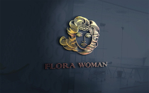 Floral Woman Logo Template For Flowers Shop Screenshot 1