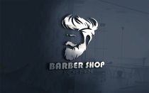 Barber Shop For Men Logo Template For Barbers Shop Screenshot 1