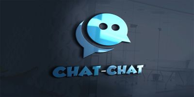 Chat-Chat Logo Template For Chatting App