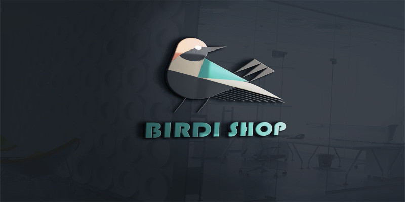 Birdi Shop Logo Template Flat For Birds