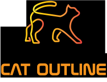 Cat Outline Logo Template For Cats Shop Screenshot 2