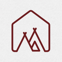 House Tent Logo Template Design