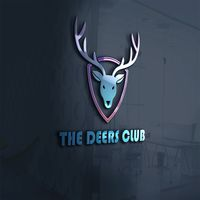 The Deers Club Logo Template With Gradient Color