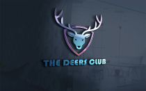The Deers Club Logo Template With Gradient Color Screenshot 1