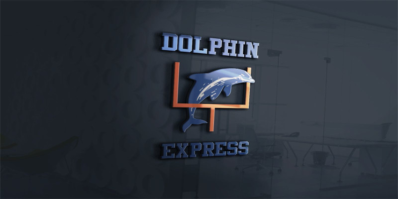 Dolphin Express Logo Template For Dolphin