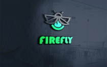 Firefly Logo Template With Glow Effect For Music Screenshot 1