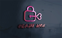 Heart Lock Logo Template For Dating And Chatting Screenshot 1