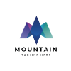 3d Mountain Letter M Logo Pro Template