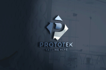 Prototek Letter P Logo Pro Template Screenshot 1