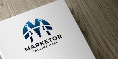 Marketor Letter M Logo Pro Template