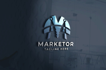 Marketor Letter M Logo Pro Template Screenshot 1