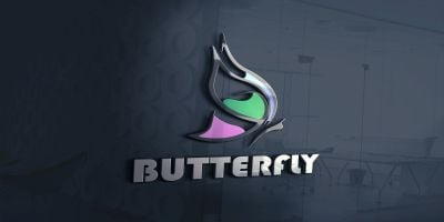 Butterfly Logo Design Template