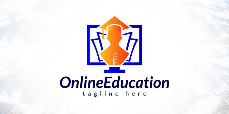 Digital Learning Online Education Logo Design