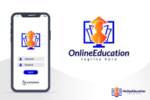 Digital Learning Online Education Logo Design Screenshot 4