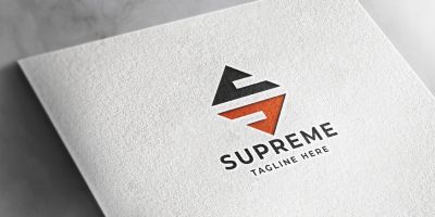 Supreme Letter S Logo Pro Template