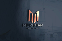 Meridian Letter M Logo Pro Template Screenshot 1