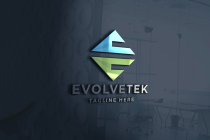 Evolve Letter E Logo Pro Template Screenshot 1
