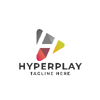 Hyper Play Letter H Logo Pro Template