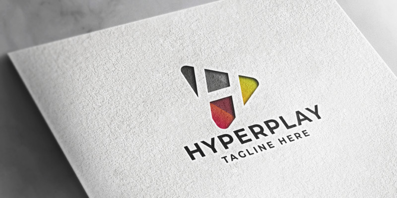 Hyper Play Letter H Logo Pro Template