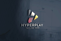 Hyper Play Letter H Logo Pro Template Screenshot 1