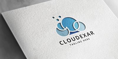 Cloud Dots Logo Pro Template