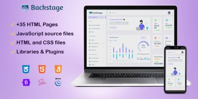 Backstage - Responsive Bootstrap5 and HTML5 Admin 