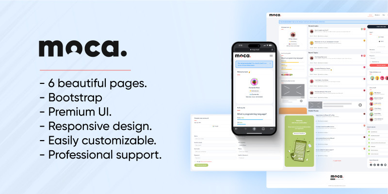 MOCA Community - Forum HTML template