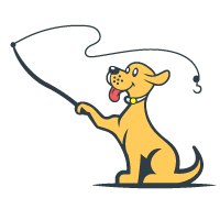 Creative Fishing Dog Logo Design