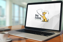 Creative Fishing Dog Logo Design Screenshot 2