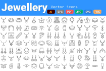 Jewellery Elements Icons Pack | SVG | EPS Screenshot 3