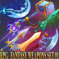 15 RPG Fantasy Weapons Set 01