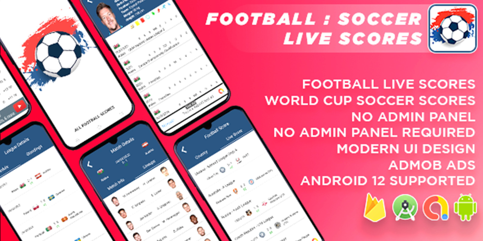 All Football Scores Android Source Code by CelestialInfosoft Codester