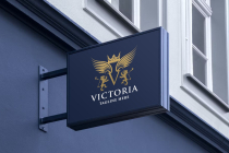 Victoria Letter V Pro Logo Template Screenshot 2