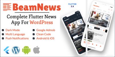 BeamNews - Complete Flutter News App For Wordpress