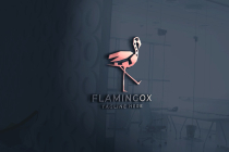 Flamingo Pixel Pro Logo Template Screenshot 1