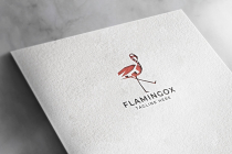 Flamingo Pixel Pro Logo Template Screenshot 2
