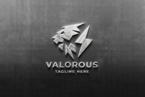 Valorous Lion Pro Logo Template Screenshot 4