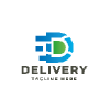 Delivery Letter D Pro Logo Template