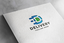 Delivery Letter D Pro Logo Template Screenshot 1