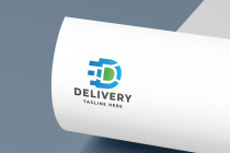 Delivery Letter D Pro Logo Template Screenshot 2