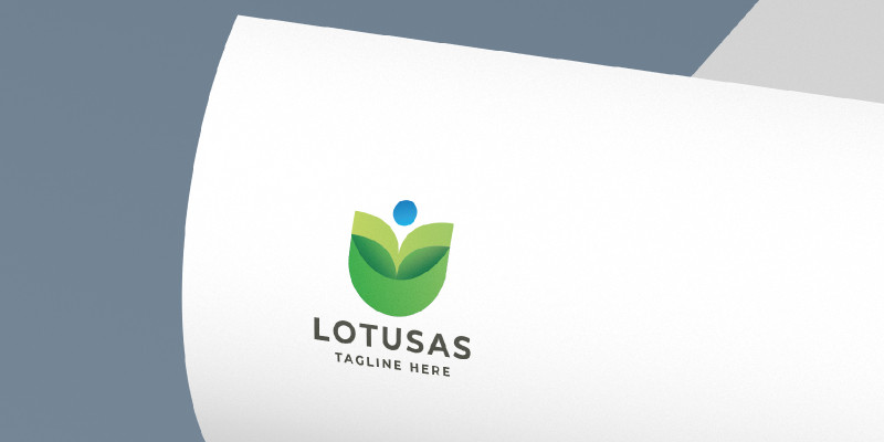 Lotus Flower Nature Logo Template