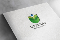 Lotus Flower Nature Logo Template Screenshot 2