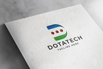 Dot Tech Letter D Pro Logo Template Screenshot 2