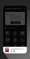 FB Video and Status Saver - Android App Source Cod Screenshot 9