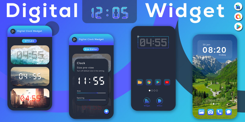 Digital Clock Widget - Android Source Code